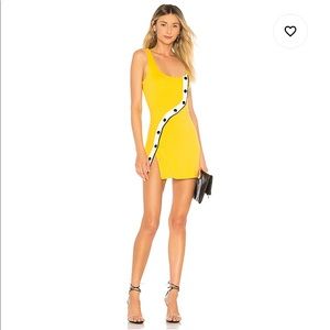 H:ours Marquee Dress in Lemon Yellow XS